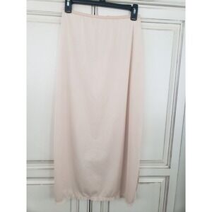 Vtg Gossard Artemis  Slip Sz Small Lace Trim Light‎ Tan Slit